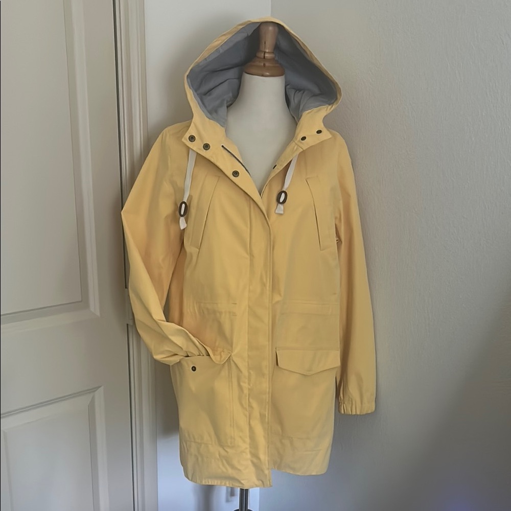 Yellow Hooded Raincoat Marine Layer
